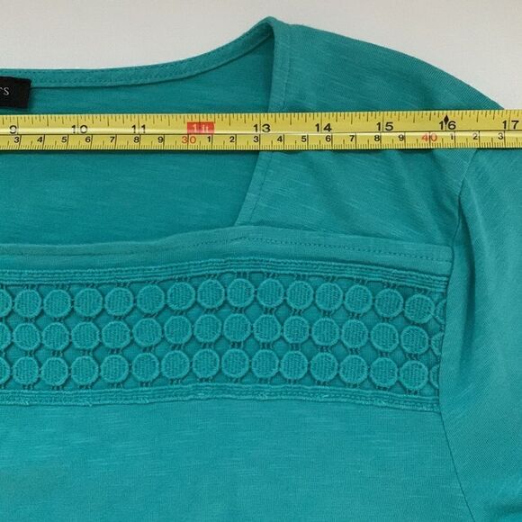 Talbots Long Sleeve Green Top Size L - Picture 5 of 8